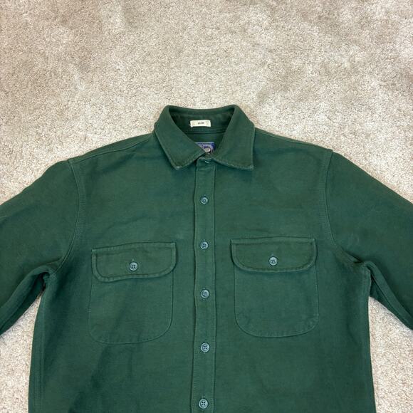 J.Crew Heavyweight Chamois Slim Fit Button Up Men's Medium Workwear - Picture 2 of 10